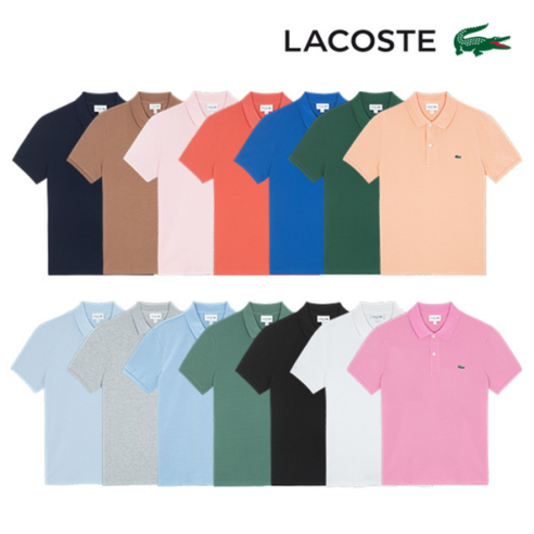 [LACOSTE] 남여공용 슬림핏 반팔 카라티 PH4012