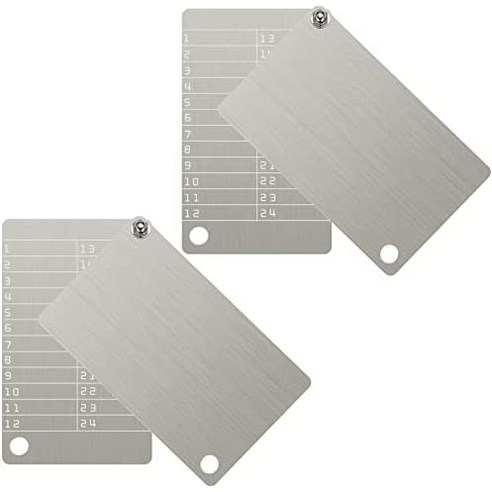 Hotop 4 Plates Steel Wallet Crypto Cryptocurrency Seed Storage Crypto ...