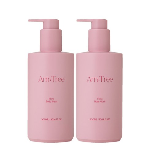 에이엠트리 향좋은 플로라 저자극 퍼퓸 바디워시 장미향 300ml 2개