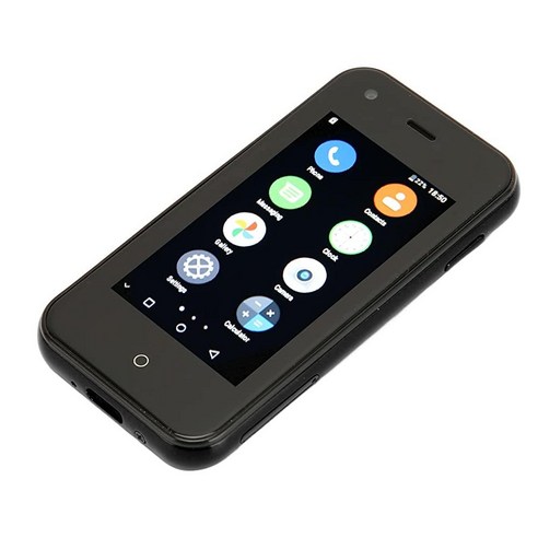   Heayzoki Soyes D18 미니 스마트폰 3G 휴대폰 2.5인치 Wi-Fi 학생용 1GB 8GB 쿼드 코어 폰 (엘프 블랙) 611773, Elf Black