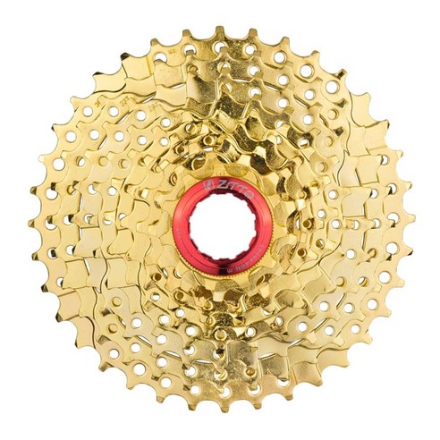 9 속도 스틸 MTB 산악 도로 자전거 카세트 Freewheel 11-36 치아 설정, 황금