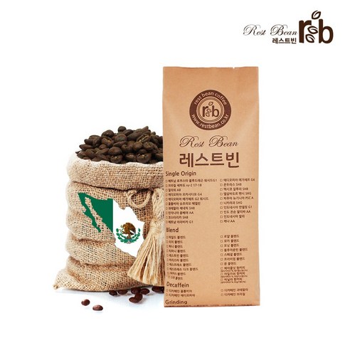 레스트빈 멕시코 알투라 SHG 워시드 1kg, 모카포트, 1개