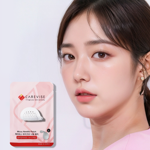 CAREVISE 케어비스 마이크로 니들패치 눈가/팔자 기미 주름 패치 (일자) 1set (2p), 1세트, 2개입