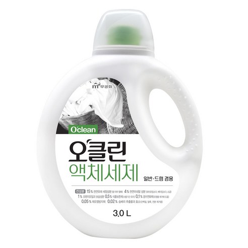 무궁화 오클린 액체세제, 3L, 1개