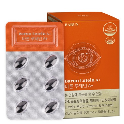 바른 루테인 아스타잔틴, 30정, 1개