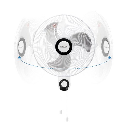 무소음 실내용 가정용 벽걸이 리모컨 선풍기 써큘레이터 벽걸이형 라플란 벽걸이 선풍기 LPL-SW18HF 벽선풍기 벽걸이용 화장실 업소용 원룸 가정용 식당