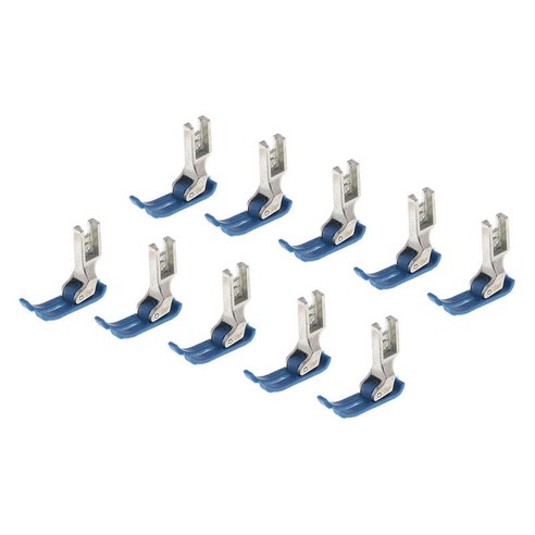 가죽 직물 바느질 MT-18에 대 한 10Pcs 플라스틱 산업 재봉틀 노루발, 블루