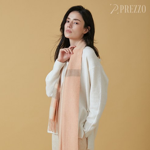 [PREZZO] 프레조 캐시미어 100% 체크 머플러 ELEGANTE 캐시미어 100 머플러 목도리