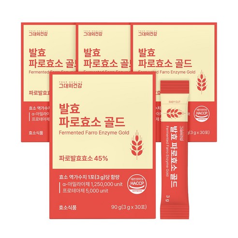 그대의건강 발효 파로효소 골드 30포, 4개, 90g