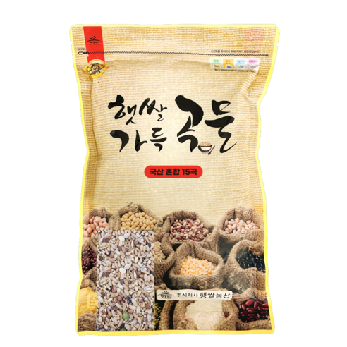 햇쌀푸드 혼합곡 15곡 잡곡 혼합잡곡, 1개, 4kg