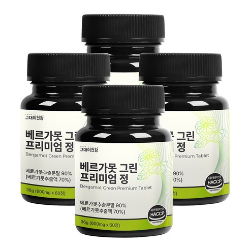 그대의건강 베르가못 그린 프리미엄 정, 4개, 60정