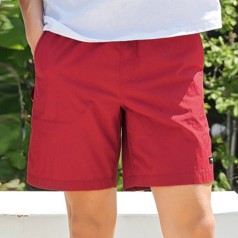 헤링본 남자 여자 래쉬가드 팬츠 보드숏 커플 빅사이즈 수영복 비치웨어 스윔팬츠 반바지 AF308, 딥레드