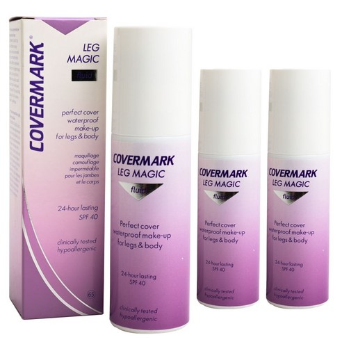 커버마크 레그 매직 플루이드 퍼펙트 커버 메이크업 레그 & 바디 워터프루프 SPF40 75ml, 62, 3개