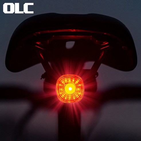 [LUCI] OLC 스마트 자전거 후미등, 브레이크 감속센서 C타입, 100루멘, 1개 
자전거