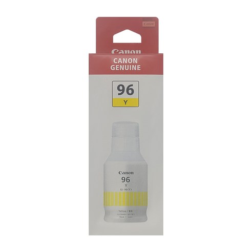 캐논 GI-96 BK 잉크 GX7092 GX7090 GX6090 GX6092 GX7091, 노랑(GI-96Y), 1개