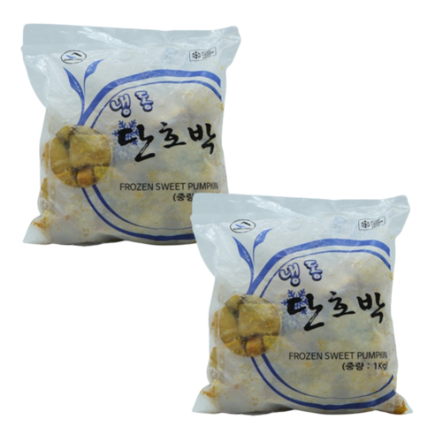 냉동 손질 단호박 1kg 2개 sweet pumpkin 다이어트 식단 옐로푸드 겨울 호박 식자재 식재료 업소용 가정용 요리용 호박죽
