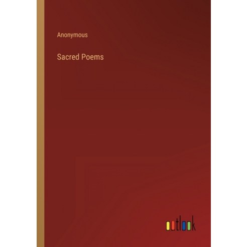 (영문도서) Sacred Poems Paperback, Outlook Verlag, English, 9783368814083