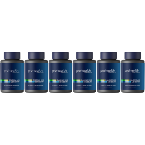 Ca 칼슘 ProHealth 롱제비티 Longevity AKG 1,000 mg 500 mg per Capsule