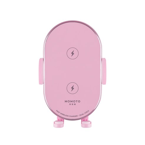 모모토 Z PRO 차량용 무선충전거치대 핑크는 스마트폰을 편리하게 충전할 수 있는 차량용 무선충전거치대입니다.