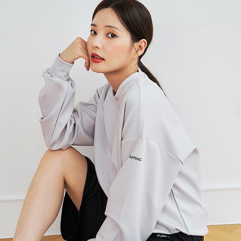 펌핑 여성 기능성 맨투맨 오버핏 국내생산 볼빅여성골프웨어 펌핑 여성 기능성 맨투맨 오버핏 국내생산 볼빅여성골프웨어