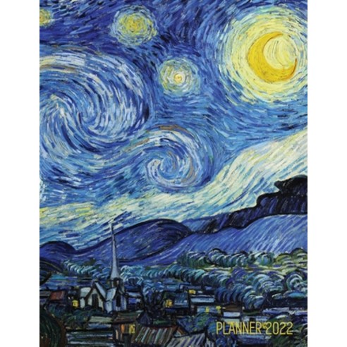 (영문도서) Vincent van Gogh Planner 2022: Starry Night Planner Organizer January-December 2022 (12 Month... Paperback, Semsoli, English, 9781970177596