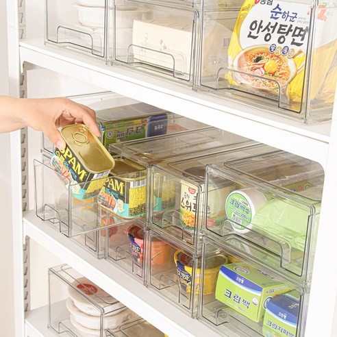 풀라이프 서랍형 펜트리 투명수납정리함 3size, 와이드 라지