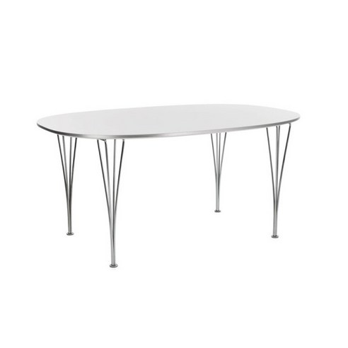 좁은 공간을 넓게, 감성을 더하는 화이트 타원형 식탁