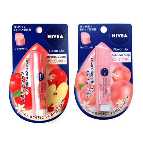 니베아 NIVEA 일본 과일립밤 사과향 3.5g 1초재팬, 사과, 1개