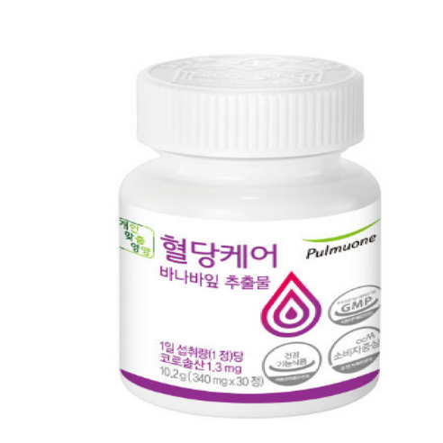 풀무원건강생활 혈당케어 바나바잎추출물, 30정, 2개