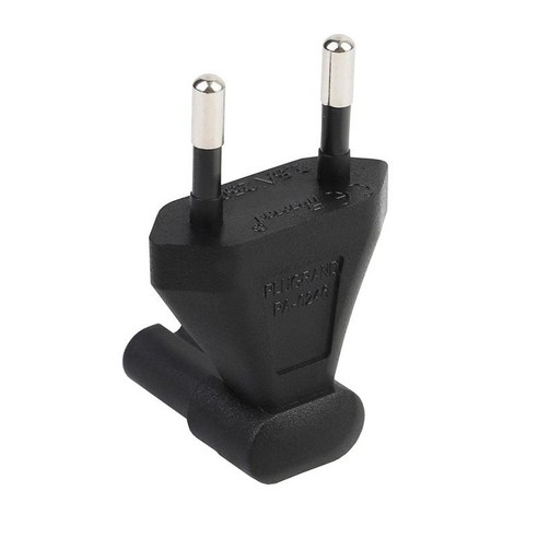 프린터 노트북용 IEC320 C7 어댑터 2.5A/250V에 직각 EU, 5.5cmx3.5cmx1.4cm, 검은색, PVC