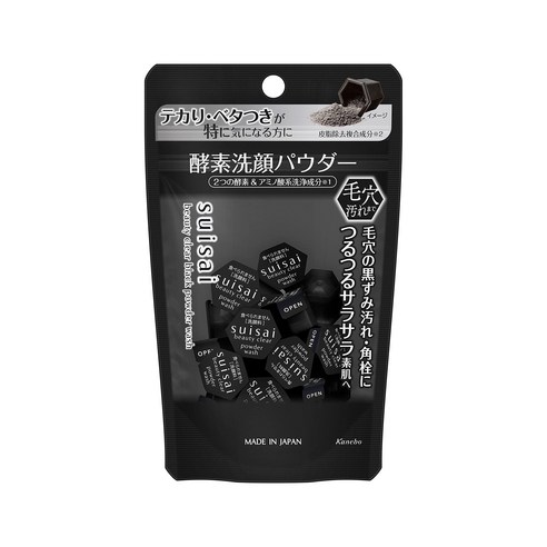 suisai 0.4g 15 (수박) 뷰티 클리어 블랙 파우더 워시 (트라이얼) 효소 세안