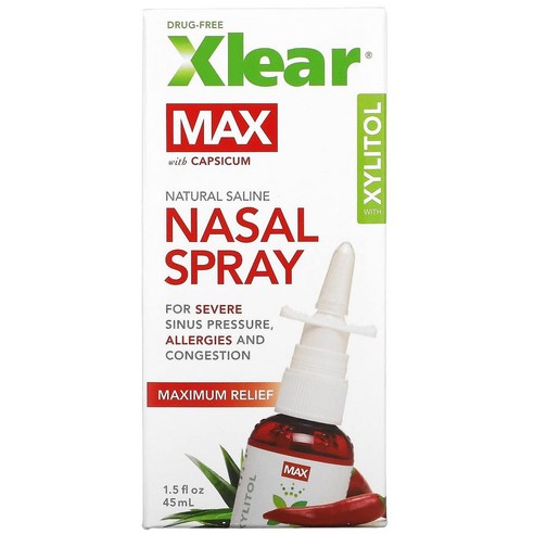 자일리톨의 힘으로 코 건강을 지키는 Xlear 맥스 네이절 스프레이