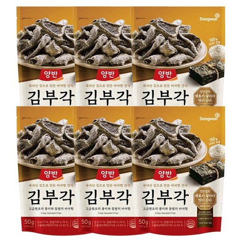 동원 양반 김부각 50g, 6개