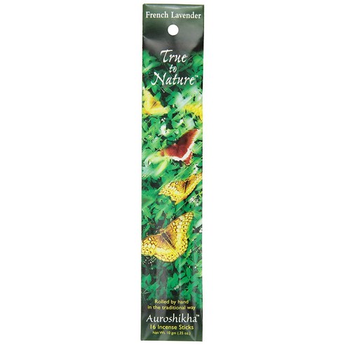 Auroshikha 트루 투 네이쳐 인센스 10g 16개입, Lavender