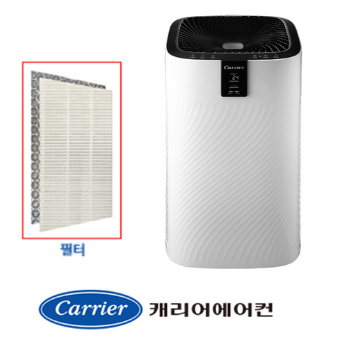 [정품]캐리어 공기청정기 필터 CAPS-F1001LRPW CAPS-F1001LROW  (헤파2개,탈취2개)세트  27평