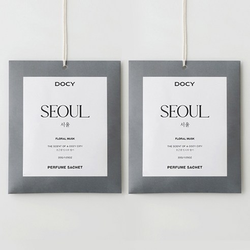 DOCY 도시 퍼퓸 샤쉐 30g /옷장 샤쉐/인테리어 샤쉐, 2개, 담양