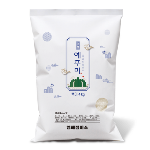 백미 4kg 10kg 20kg 쌀 [영덕 예주미 22년산 햅쌀] 영해정미소 빠른배송, 1개