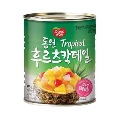 동원 트로피칼 후르츠칵테일 836g, 1개