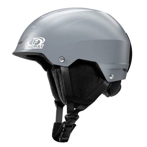 스키헬멧 스노보드헬멧 스키 보드 안전 장구 Findway-스키 헬멧 충격 방지 바람막이 스노우보드 스케이, 01 Gray_01 S(48-52cm)