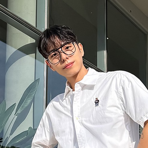 보잉 스타일 레트로 투브릿지 빅사이즈 패션 안경테 – 자외선 차단 기능 아키하루