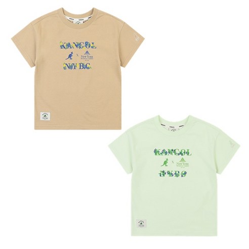 [캉골키즈]AQBCRT04190 NYBG 레터링 그래픽 숏슬리브 티 QB 0419