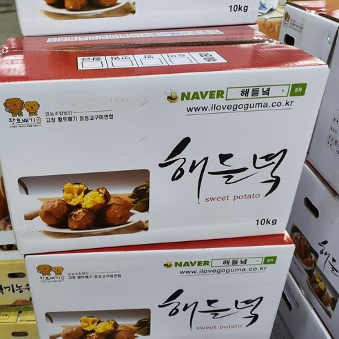 믿고 드시는 해들녘 꿀고구마 꿀밤고구마 품질당도, 해들녘 꿀고구마10kg(긴특), 1개