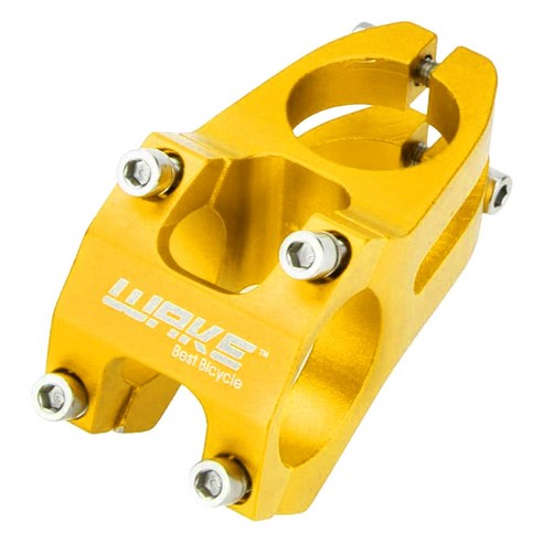 사이클링 자전거 알루미늄 합금 MTB 산악 자전거 핸들 바 스템 31.8mm, 골드