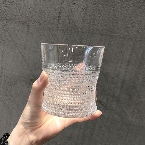 GU Ins 인터넷 연예인 레스토랑 유리 컵 찾고 양각 아이스 커피 컵 차가운 음료 컵 소다 물 컵 주스 음료 컵, 페르시 컵