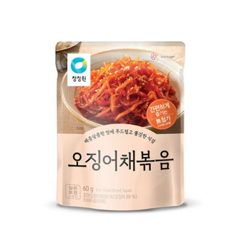 청정원 오징어채볶음 60g, 4개