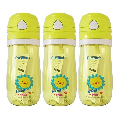 핑카 트라이탄 키즈 보틀 450ml 안전스트로우+BPA FREE, 3개