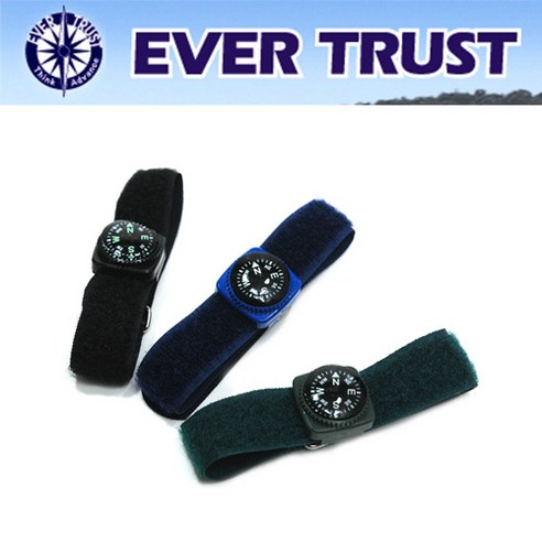 EVER-TRUST WRIST COMPASS 700V 나침반, 흑색 에버트러스트700v