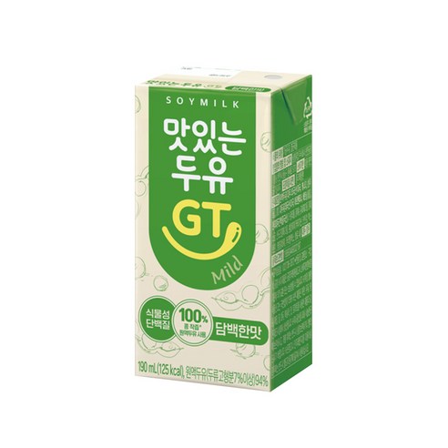 남양 맛있는두유 GT 담백한맛 190ml, 16개