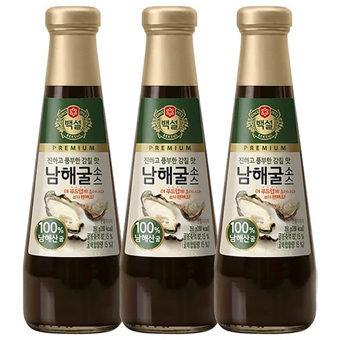 백설 남해굴소스, 210g, 7개