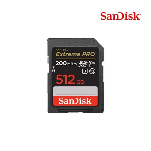 샌디스크 SD메모리카드 SDXC Extreme Pro 익스트림 프로 UHS-I SDXXD 512GB, 512기가